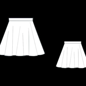Ballet Skirt Sewing Pattern,Women Dance Skirt Patterns,Tulle,Size:US2-30 (A0-A4-USLETTER) image 2