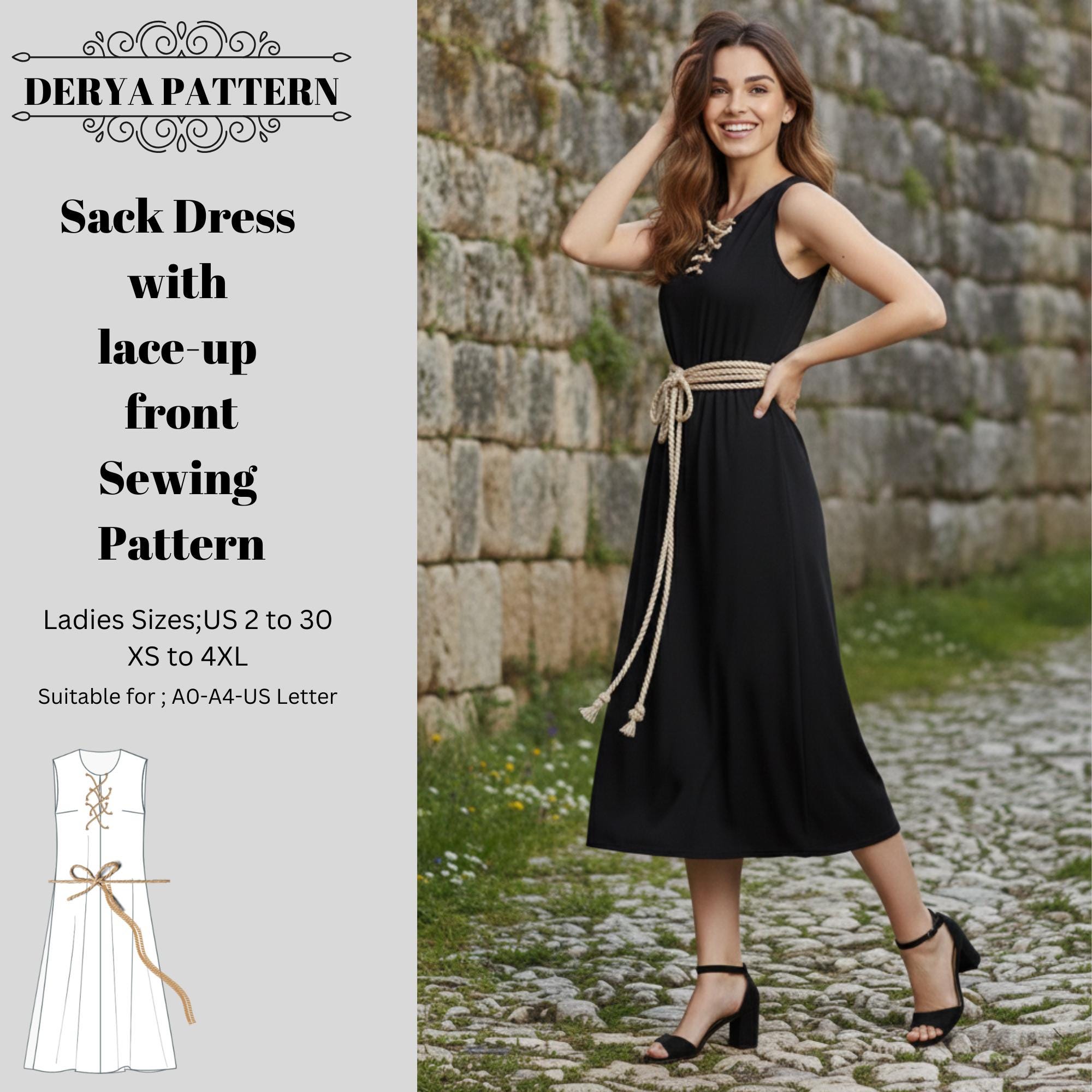 sack dress formal Saltpetre Women Boat Neck Full Sleeve Midi Dress In Natural Brown For Formal  Or Casual Wear main image 1