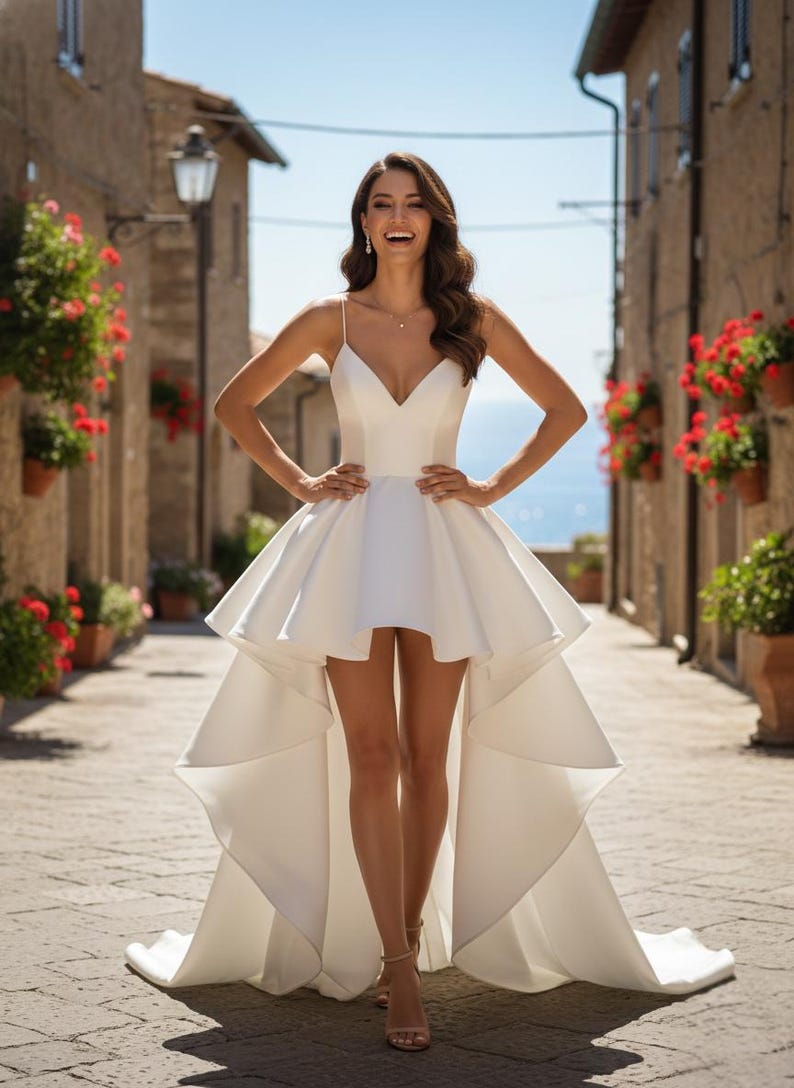 Bridal Gown Sewing Pattern,Women Dress Patterns,Evening,High-Low Ball Gown Size:US2-30 (A0-A4-USLETTER) image 2