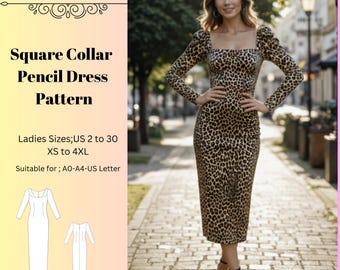 PDF Sewing Pattern - Venus Dress by French Poetry - From XS to 6XL - Sweetheart Knit Dress Pattern - Etsy PDF Sewing Pattern - Venus Dress by French Poetry - From XS to 6XL - Sweetheart Knit Dress Pattern - Etsy