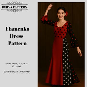 Flamenco skirt pattern - Etsy 日本
