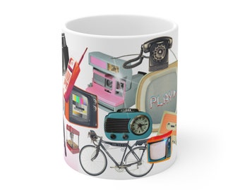Retro Collection: Gadget Mug, 11oz, 15oz, Gifts for Him, Gifts for Her, Birthday Gifts, Novelty Gifts