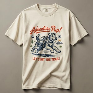 Camiseta de colores cómodos para senderismo y acampada con diseño de Airedale Terrier.