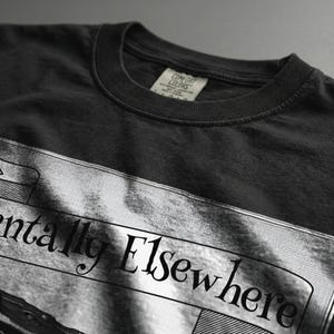 Mentally Elsewhere Frog Shirt, Comfort Colors Tee, Dark Humor Graphic image 5