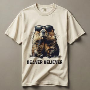 Funny Beaver Believer Tee, Comfort Colors Shirt for Beaver Lovers