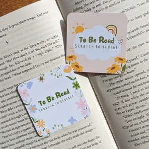 Cartes à gratter « TBR » à lire, inspiration lecture livresque, cadeau parfait pour les amateurs de lecture.