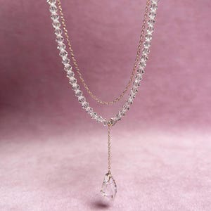 Gargantilla de cristal austriaco hecha a mano / Collar con colgante estrellado imagen 4