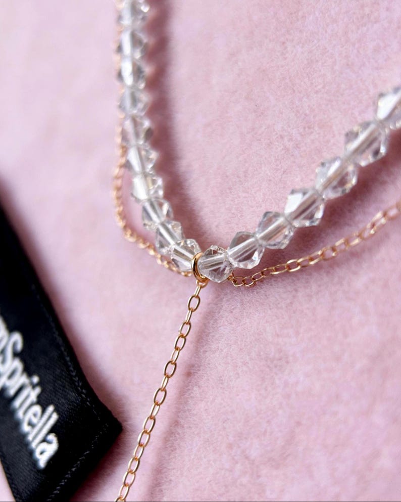 Gargantilla de cristal austriaco hecha a mano / Collar con colgante estrellado imagen 5