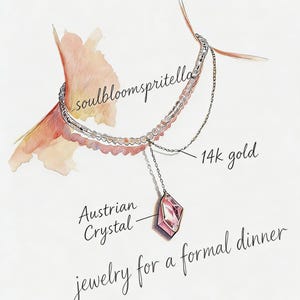 Gargantilla de cristal austriaco hecha a mano / Collar con colgante estrellado imagen 2
