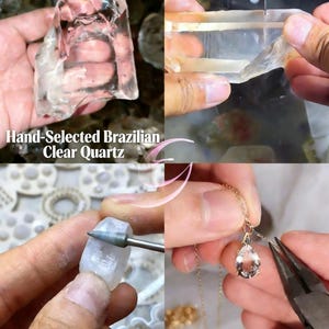 Gargantilla de cristal austriaco hecha a mano / Collar con colgante estrellado imagen 9