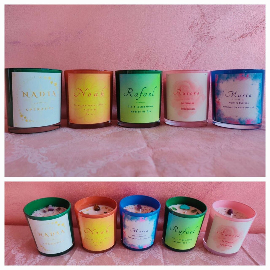 Personalized Candles With Name Meaning. Original and Unique Creations