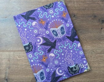 Handmade A5 Witchy Notebook - Hardcover Spell Book Witch Journal Handcrafted Dot Grid Bullet Journal Lined Notebook