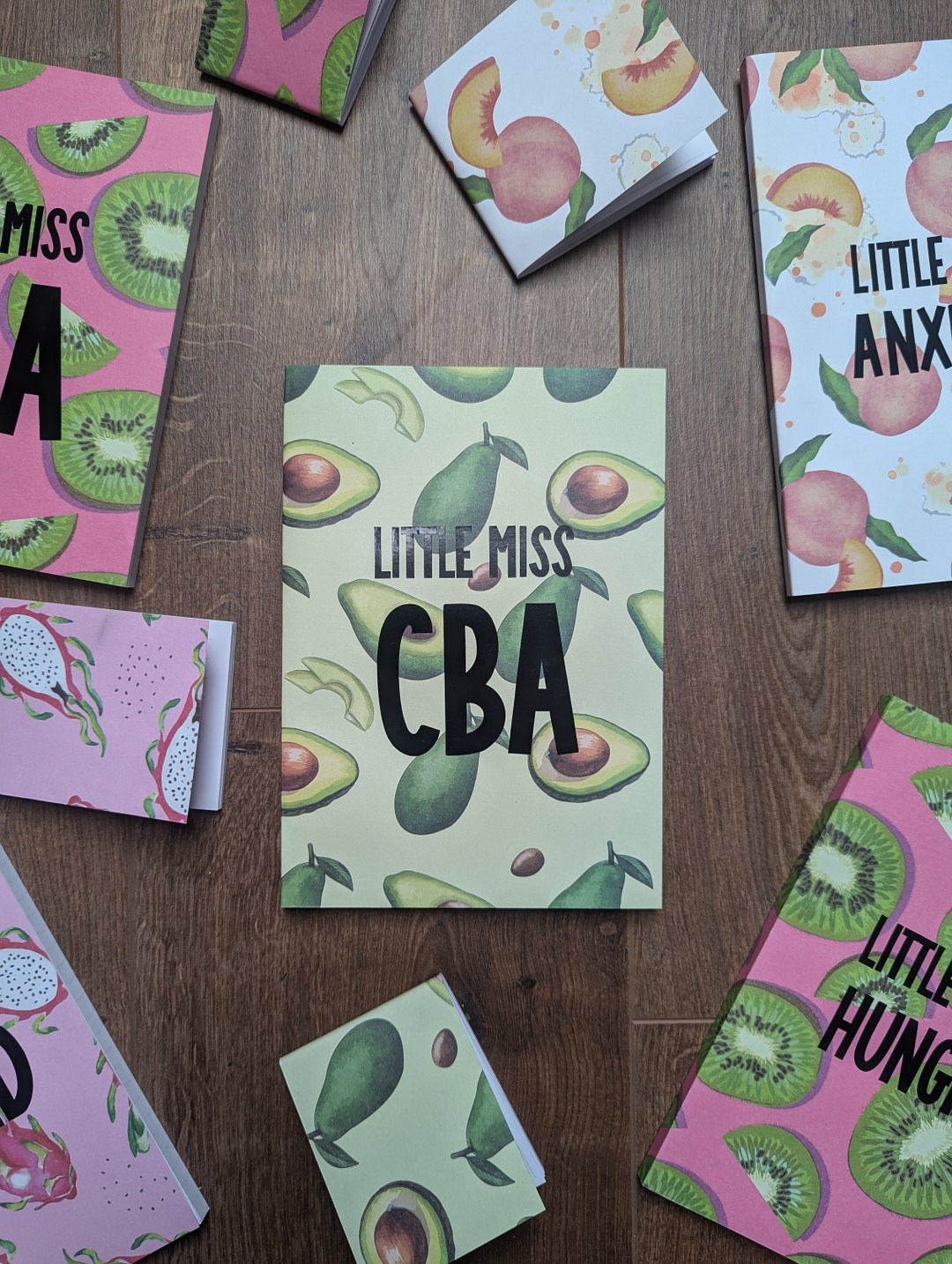 Little Miss - A5 Handmade Avocado Notebook With Lined Paper - Etsy