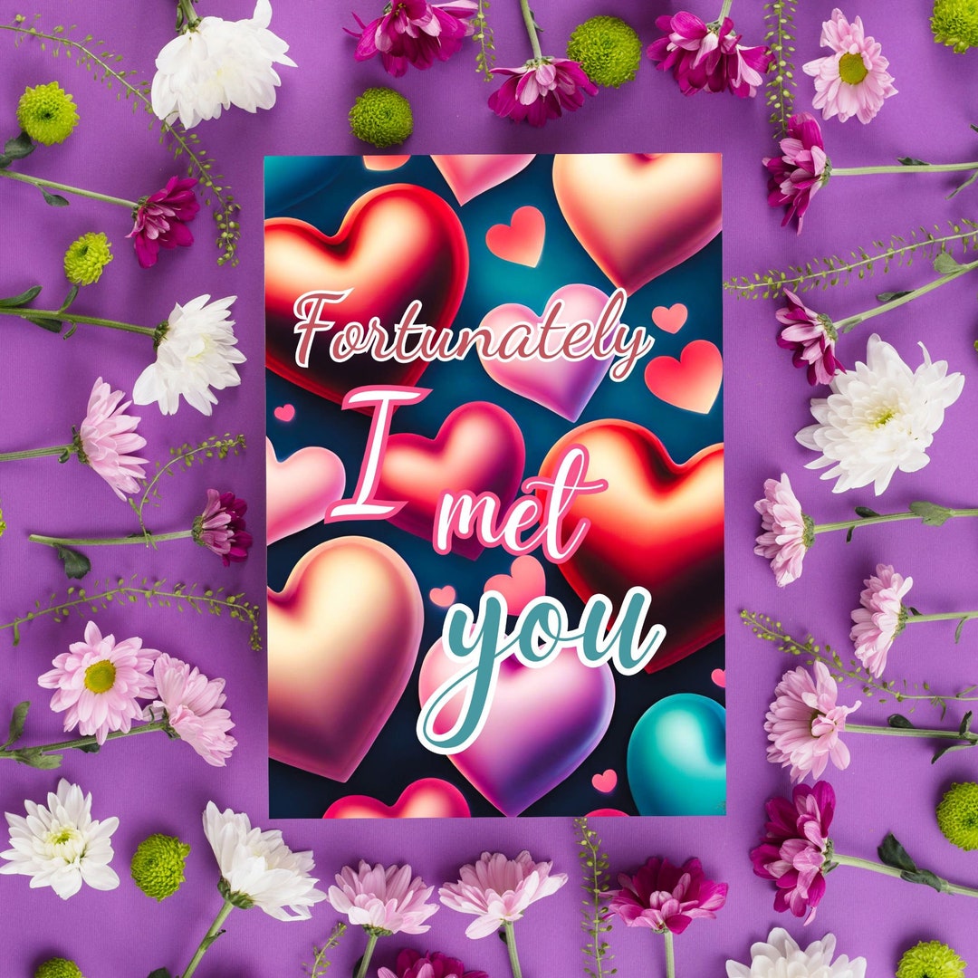 Printable Love Messages Card Love Valentine Family Home Deco Postcard