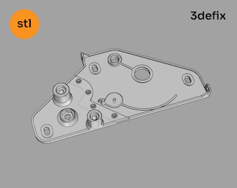 プジョー 306 コンバーチブル ルーフ機構ベースプレート 3D モデル (STL ファイル)