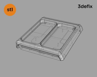 BMW E39 センターコンソール デュアル iPhone ホルダー - 3D プリント STL ファイル (デジタルダウンロード)