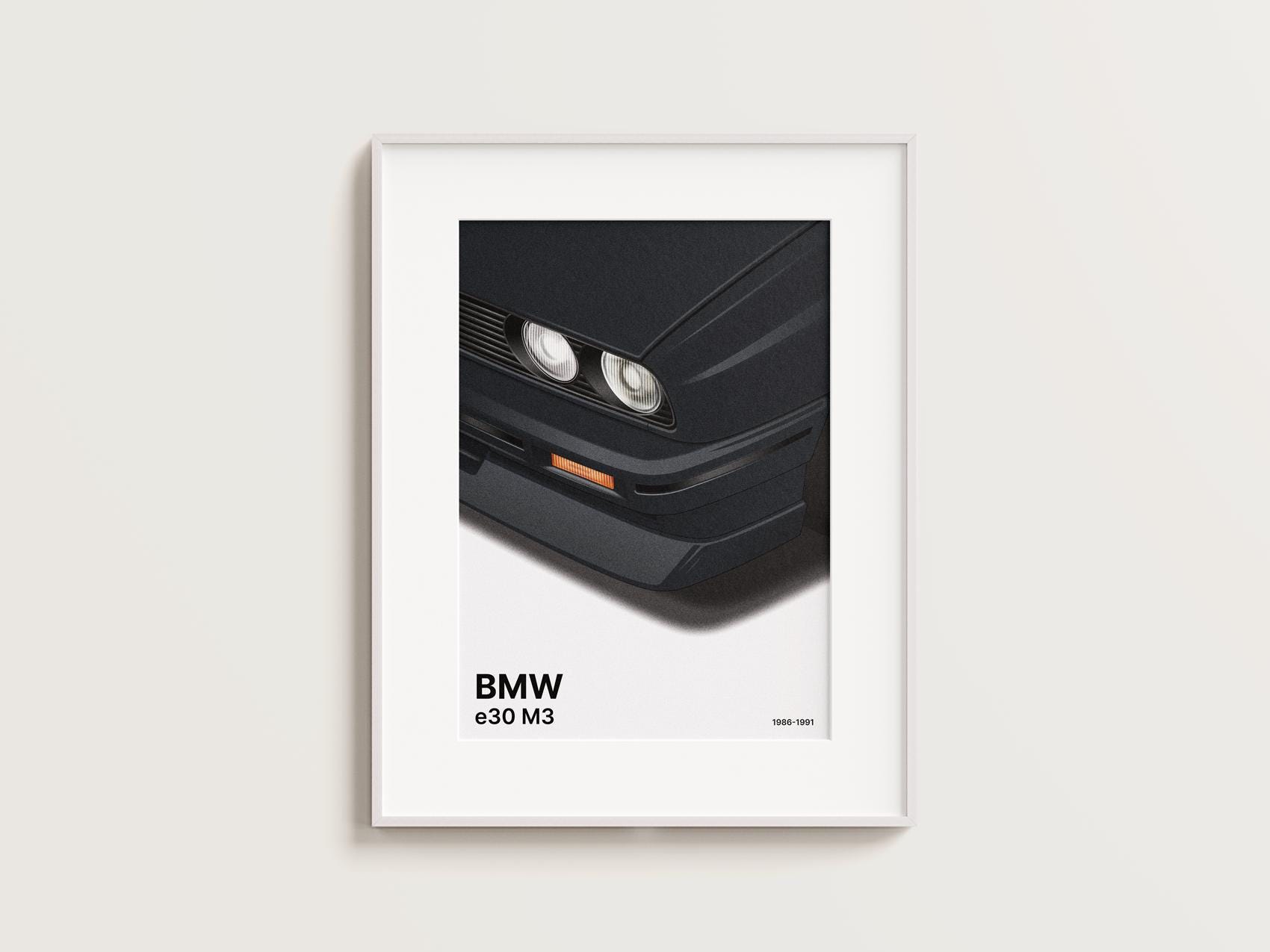 BMW E30 M3 Poster, Motorsport Art Print (digital Download) - Etsy