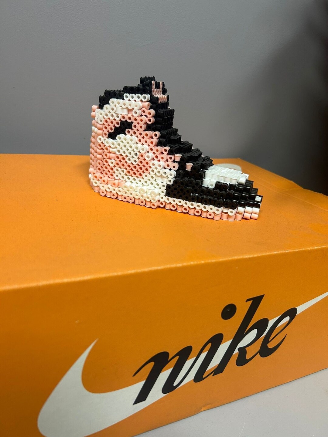Jordanlike Shoe With Ironon Beads perler Etsy