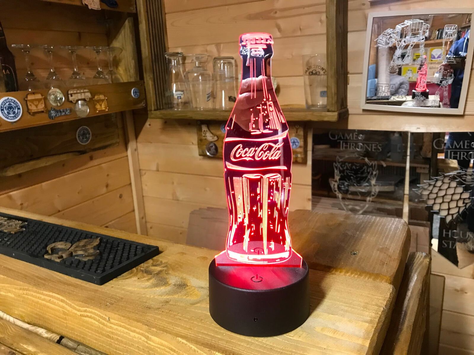 Coca cola lamps antique deals