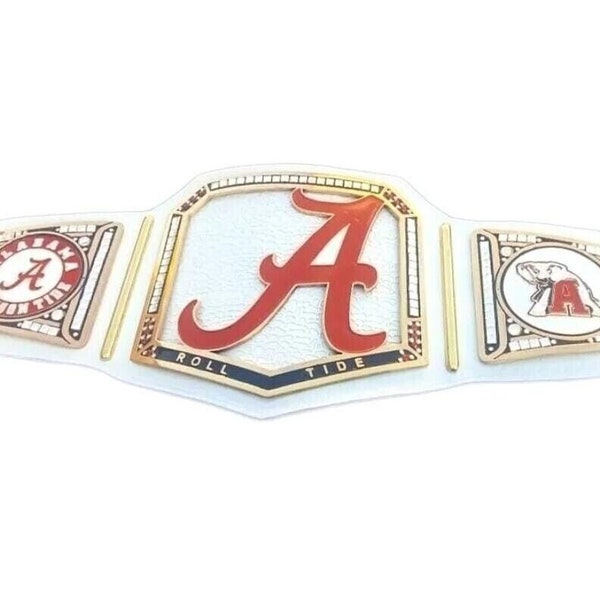 Customize Alabama Crimson Championship Belt Adult Size Wrestling Replica Title wwe replica belts  wwe replica best gift for him boxing lover