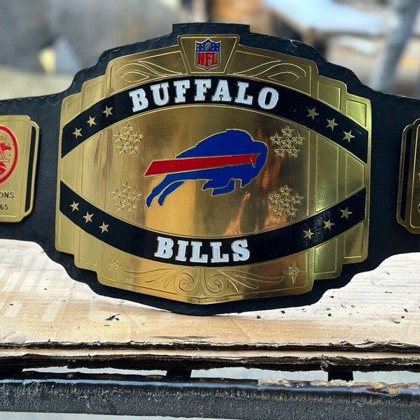 Buffalo Bills Football Team NFL Championship Belt Adult Size  Replica Title wwe replica belts  wwe replica best gift for him boxing lover