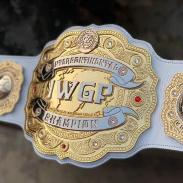 Nouvelle ceinture de titre de championnat du monde intercontinental IWGP réplique wwe ceintures personnalisées réplique wwe meilleur cadeau pour lui amateur de boxe de lutte