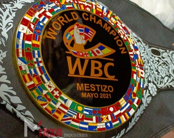 New Wbc Mestizo Mayo 2021 Championship Boxing Belt Replica High Quality wwe replica belts  wwe replica best gift for him boxing lover