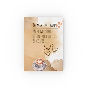 Coffee Lover&#39;s Hard Backed Journal | Cute Notebook for Drink Lovers, Gift for Coffee Enthusiasts, Coffee-Themed Journal, Writing [...]