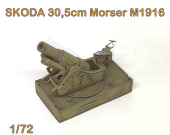 Maquette professionnelle 1/72 SKODA 30,5cm Morser M1916