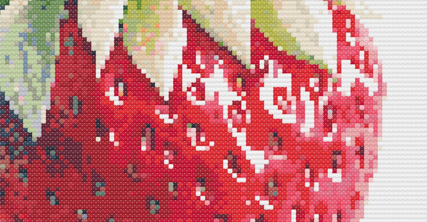 Strawberry Cross Stitch Pattern, Strawberries, Juicy Strawberry, Cross ...