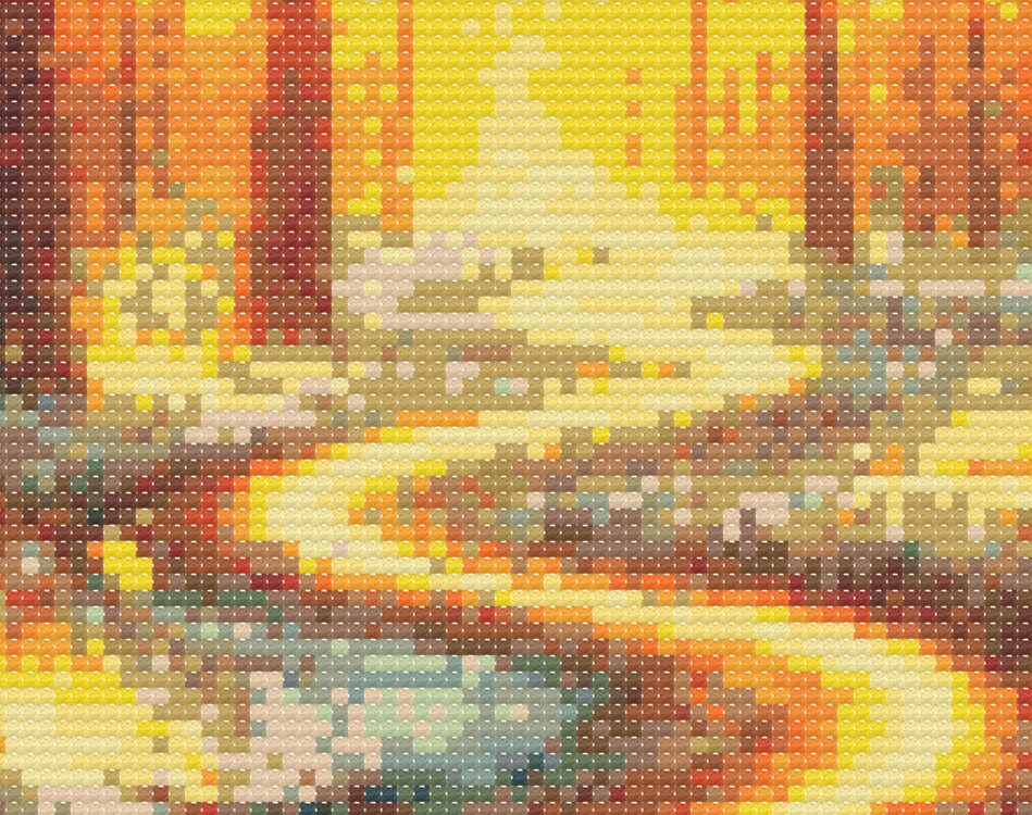 Enchanted Forest Cross Stitch Pattern, Fairytale Lanterns (instant PDF ...
