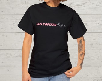 T-Shirt Unisex «Les Copines D'Abord» pour enterrement de vie de jeune fille, evjf, Coton 180g