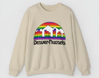 Denver Nuggets 90s Vintage Style Crewneck / Denver Basketball / Fan Gift / Unisex Sweatshirt