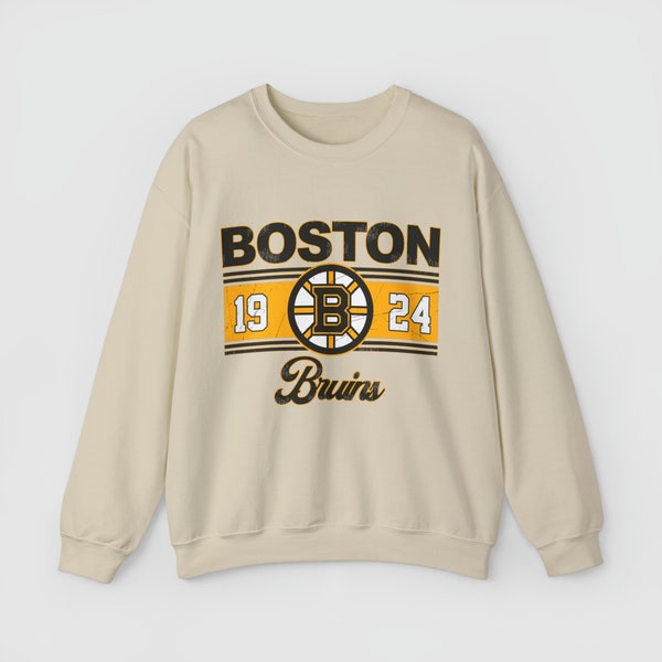 Boston Hockey Vintage Style Crewneck, Boston Hockey Sweatshirt, Boston Hockey Gift for Fan, St. Unisex Sweatshirt