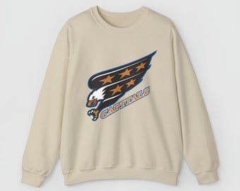 Washington Capitals Old School 2000s Crewneck / 90s Vintage Style / Hockey / Fan Sweatshirt Active Unisex