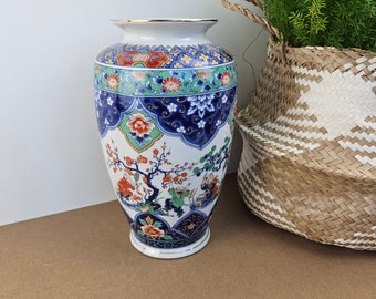 Zeer mooie Japanse Imari Hexagonal Porseleinen vaas