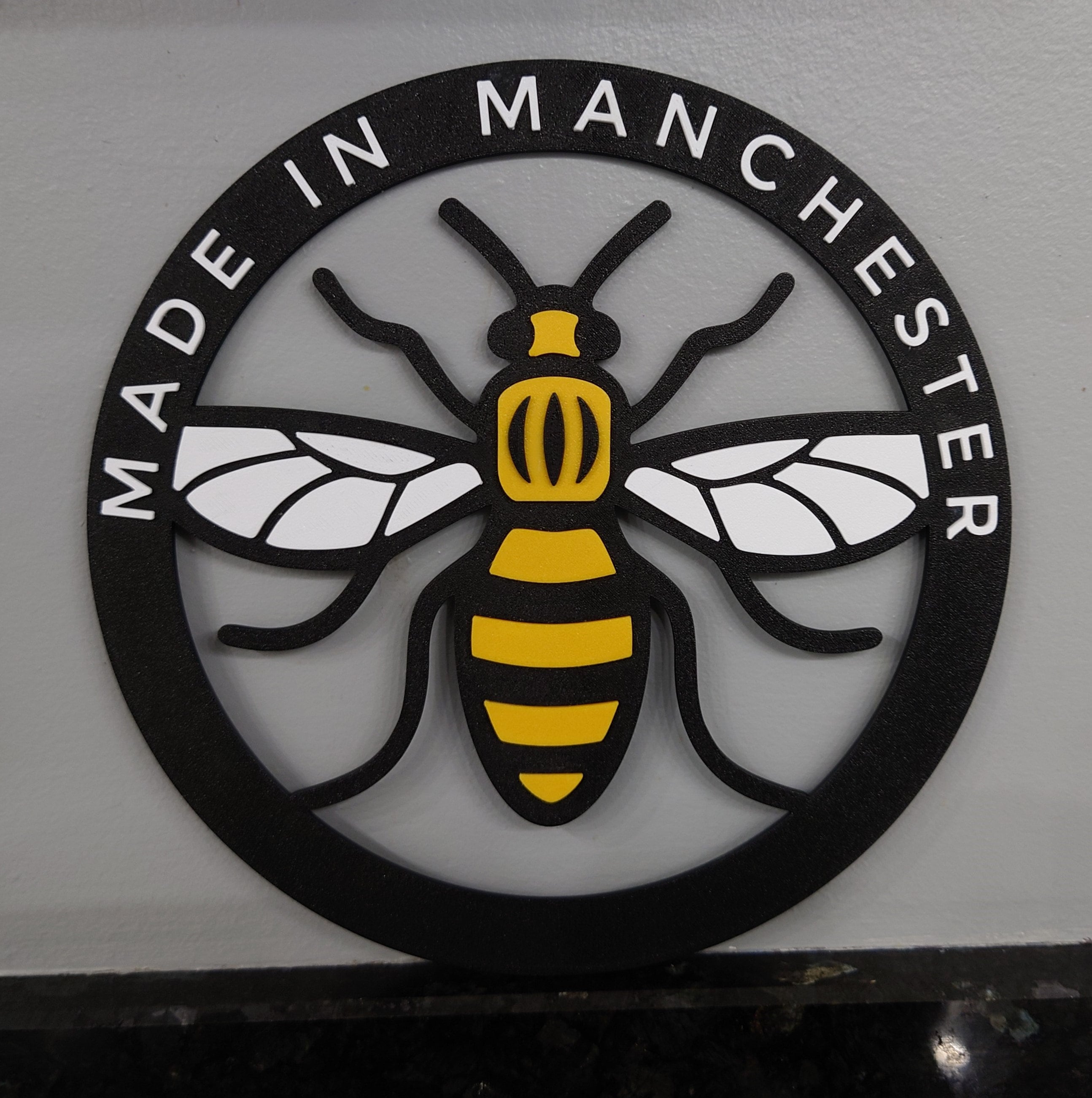 Made in Manchester Bee Wall Art Etsy UK