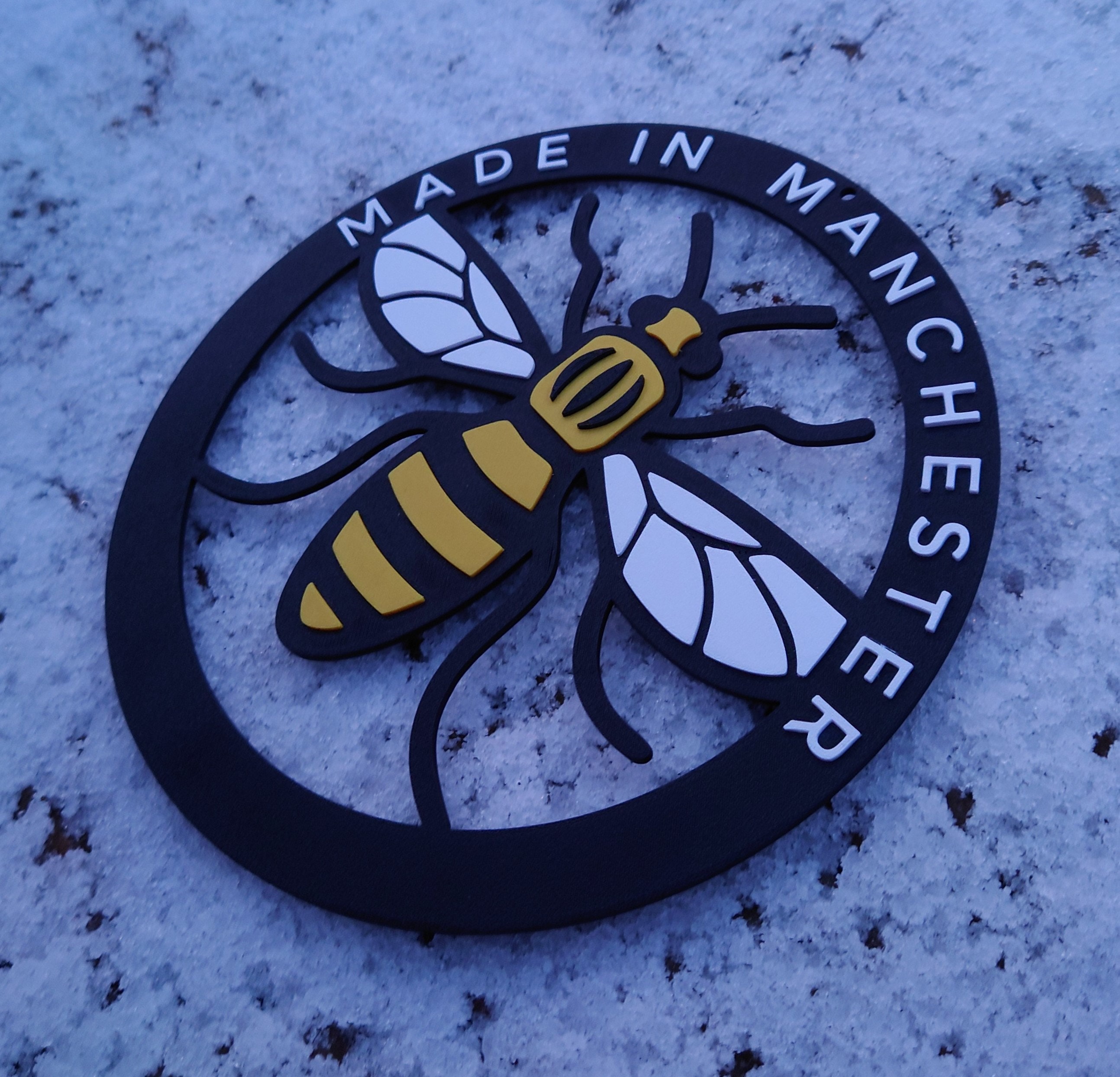 Made in Manchester Bee Wall Art Etsy UK