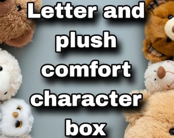 Fandom Comfort Character Care Package: Plush, Letter & Stickers