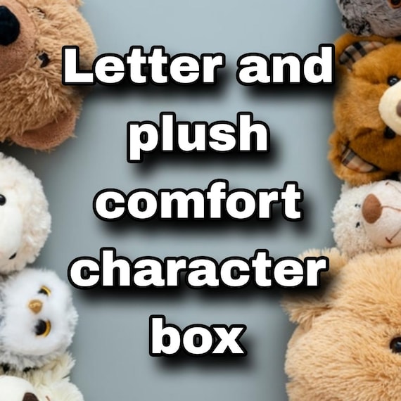 Fandom Comfort Character Care Package: Plush, Letter & Stickers