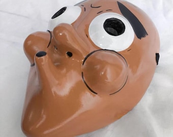 Custom Handmade Hyottoko Demon mask 03 Cosplay Face Mask Lucky ( Accept Custom Orders )