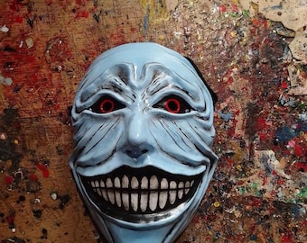 Handmade God Mask Statue Red Eyes / Full Smile / Cosplay Halloween accept customized
