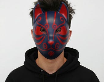 Handmade mask 7 tailed blue rhinoceros Beetle Monster Cosplay custom (accept customized request)