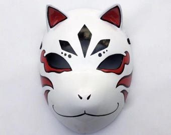 Therian Fox Mask Base - Masquerade Kitsune Mask - Etsy