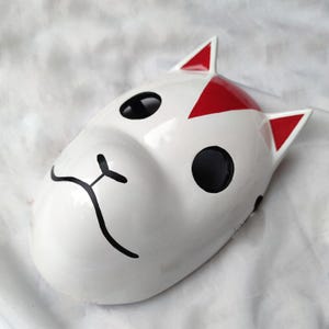 custom mask Anbu mask crow summoner Handmade Wooden Mask Cosplay red & white mask (accept customized request)