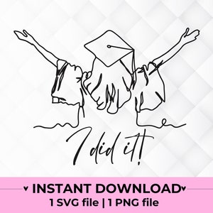 Afstuderen SVG Proud Graduate 2025 Clipart Graduation Cap Svg Senior png voor sublimatie Grad aankondiging png afstuderen partij decor svg