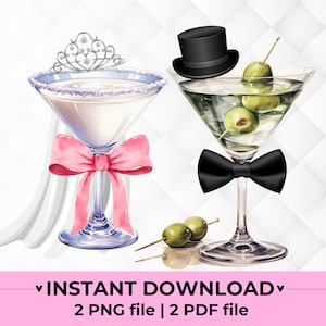 Boda Png diseños Novia Novio Png archivo Invitación de boda Propuesta nupcial clipart Dirty martini png Bachelor clipart png cóctel