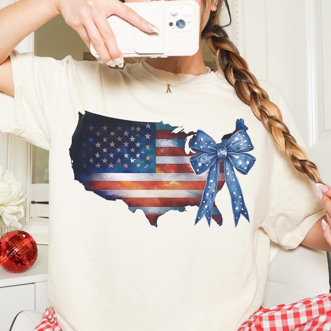 Coquette American Flag Png 4th of July Png USA Patriotic Memorial Day ...