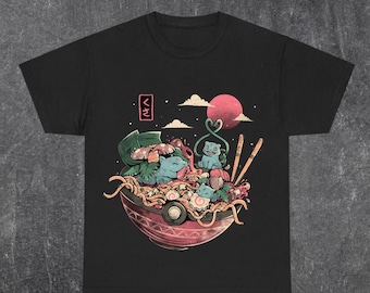 Youth and adult #Ivysaur #Venusaur grass character t-shirt, PKM anime t-shirt, gift for kids, gift for women, gift for men