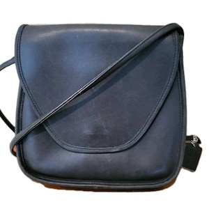 希少　コーチ　90s COACH Lindsay Bag USA ネイビー Lindsay Coach Bag - Etsy
